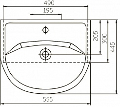 Corozo Мебель для ванной Орегон 55 пайн – фотография-10